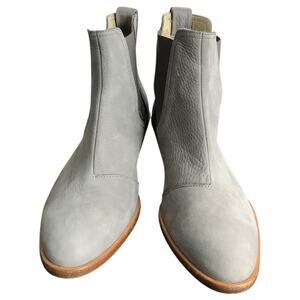 rag & bone Dixon Chelsea Boots Womens US6.5 EU37 Gray Nubuck Bootie 2" Heel